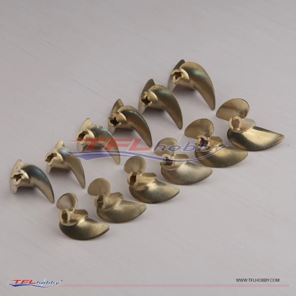 TFL Genuine Parts! TFL Professional 2 Blade CW & CCW 3.18mm/4mm/4.76mm aperture 1.9 pitch Copper Propeller for RC boat