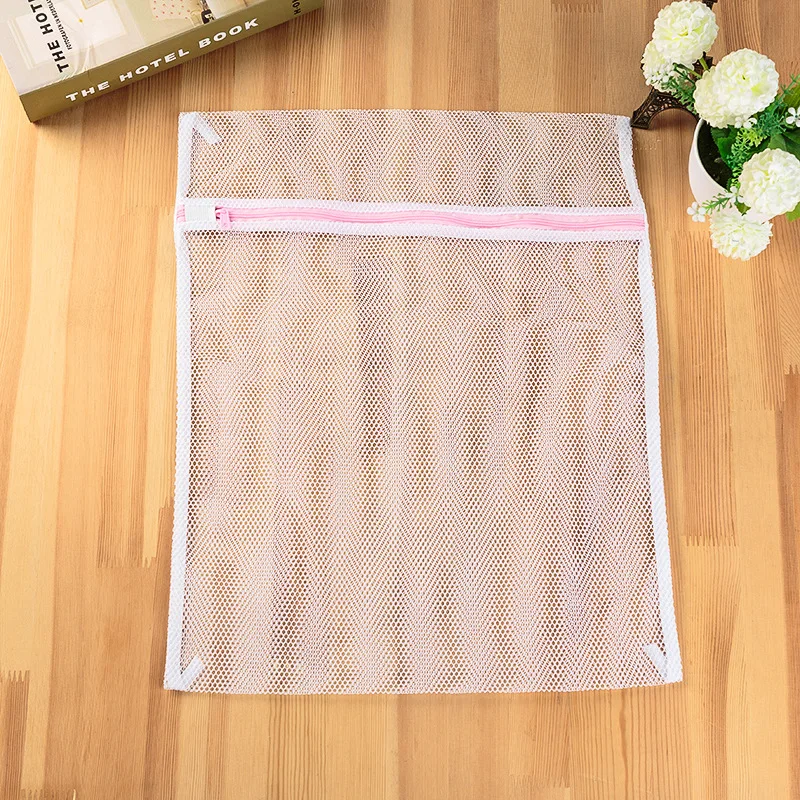 5 Size White Coarse Mesh Laundry Bags for Washing Machines Lingerie Laundry Wash Bags Modern PET+PE Polyester Laundry Bag