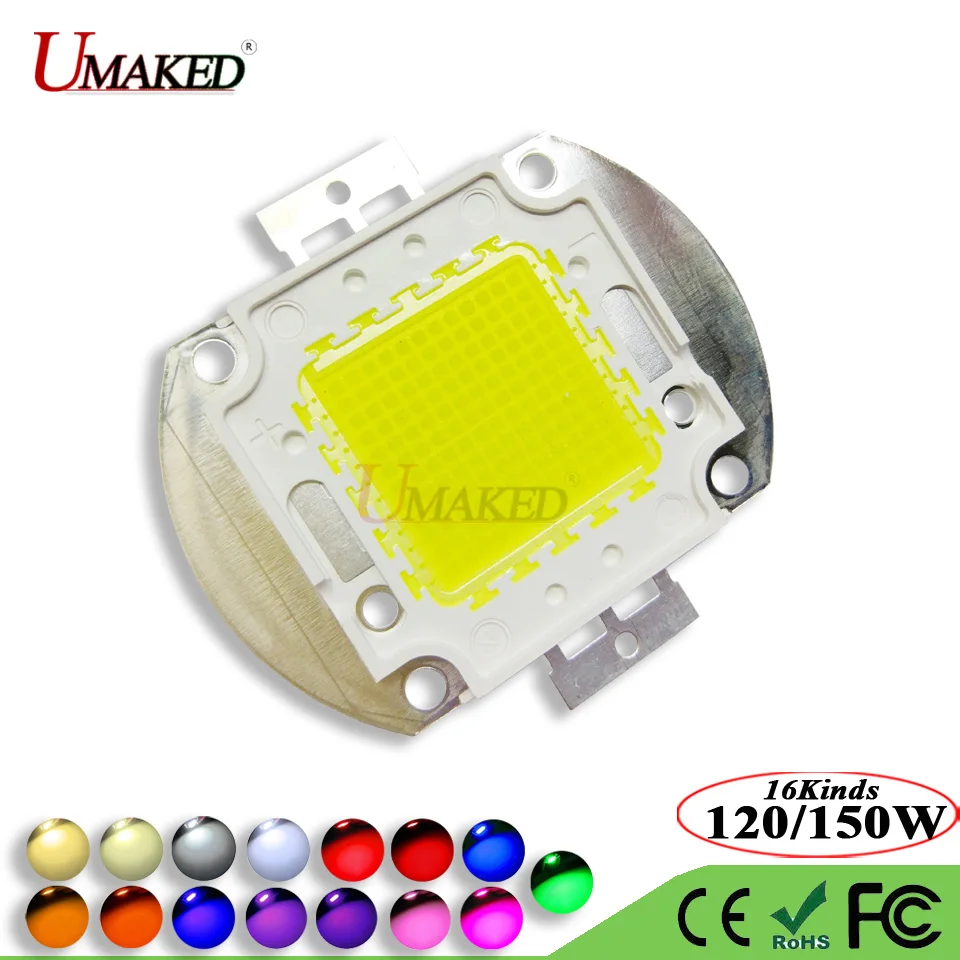 Imagem -02 - Potência Led Cob Smd Epistar 45mil Chips de Luz 120w 150 200w 300w 500w Quente Branco Fresco Lâmpada Led Spotlight Cob Diodo Alta