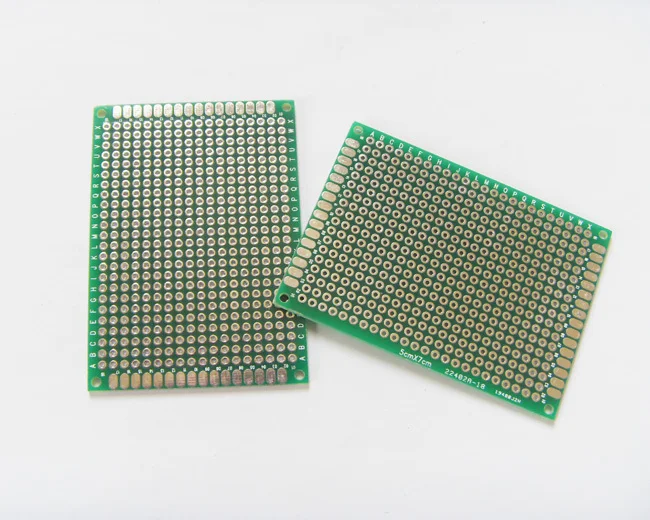 10pcs/Lot 5x7 cm Double-Side Copper Prototype PCB Universal Board 5*7 cm 2x8 3x7 4x6 6x8 7x9 8x12 9x15
