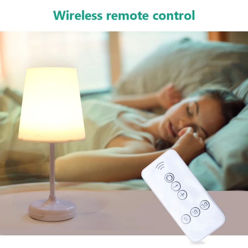 LED Touch Sensor Table Lamp Dimmable LED Night Light Desk Light with USB Charger Remote Control for Office Room Bedroom Home