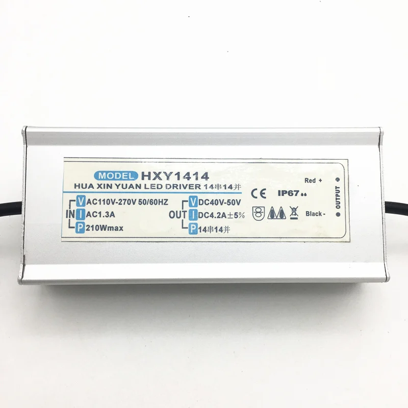 High Quality AC 110~270V Street Lamp & Flood Light Power Supply 200w IP67 Waterproof 4.2A LED Driver DC 40~50V Output