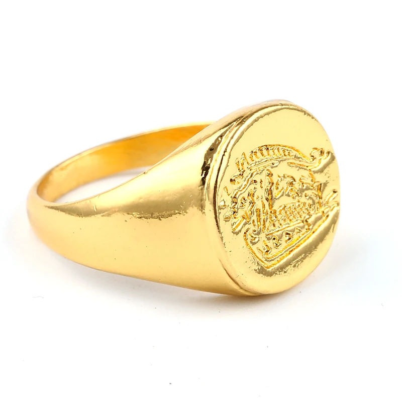 Kingsman-Custom Signet Rings for Men and Women, Jewelry Gold Color, Zinc Alloy, The Secret Service