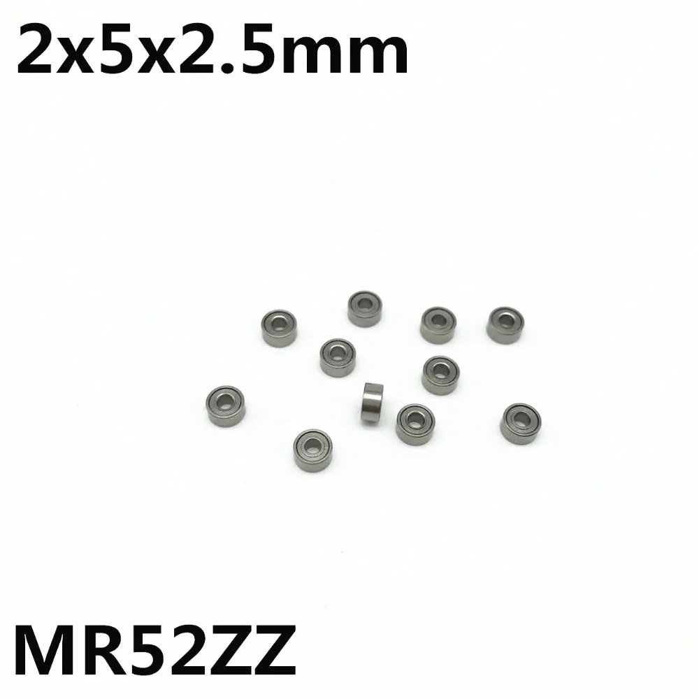 50 sztuk MR52ZZ L-520ZZ 2x5x2.5mm łożysko kulkowe zwykłe miniaturowe łożyska zabawkowy model MR52Z MR52 zaawansowane wysokiej jakości