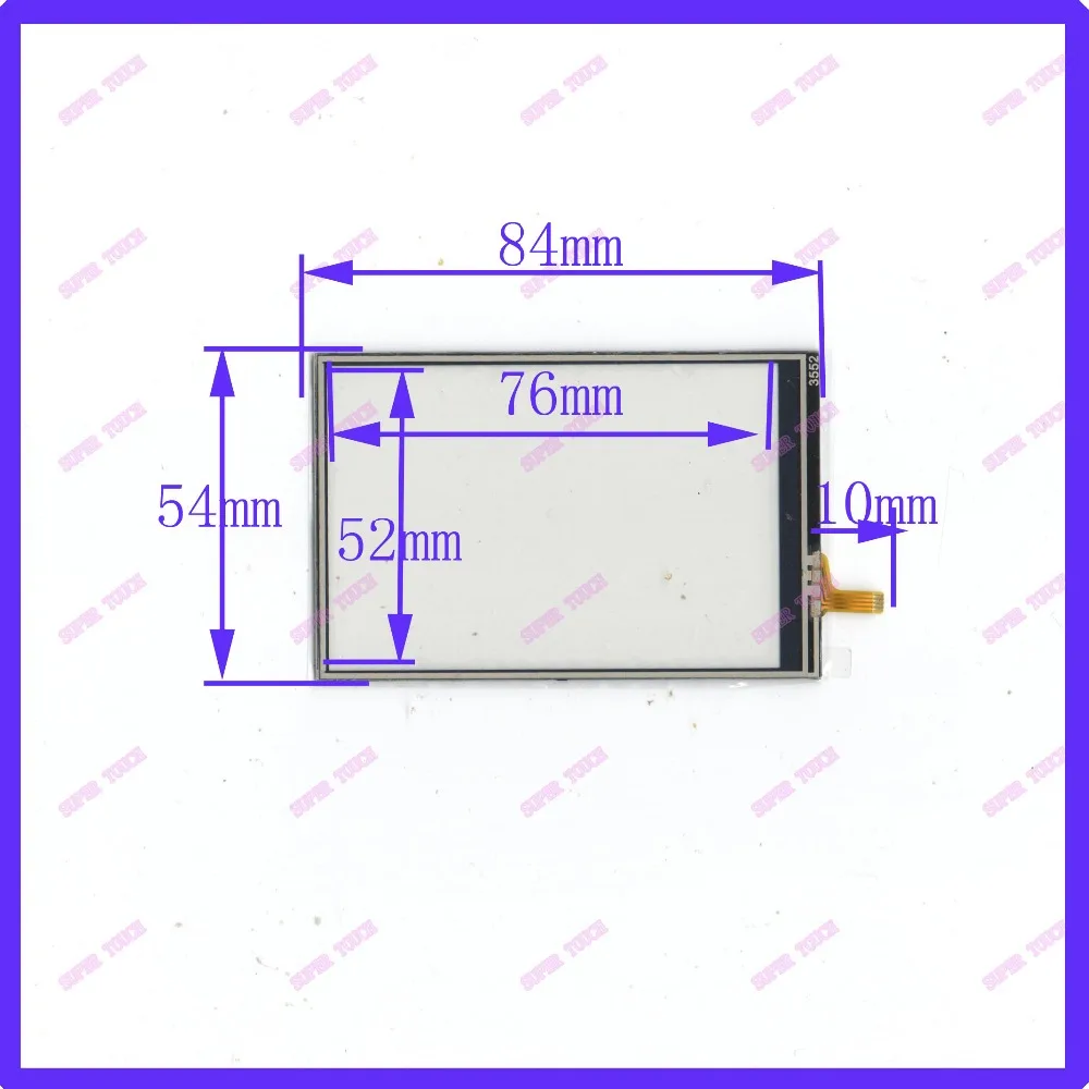 

ZhiYuSun 3.5inch 84*54 4 wire TOUCH SCREEN 3552 for gps glass touch panel this is compatible