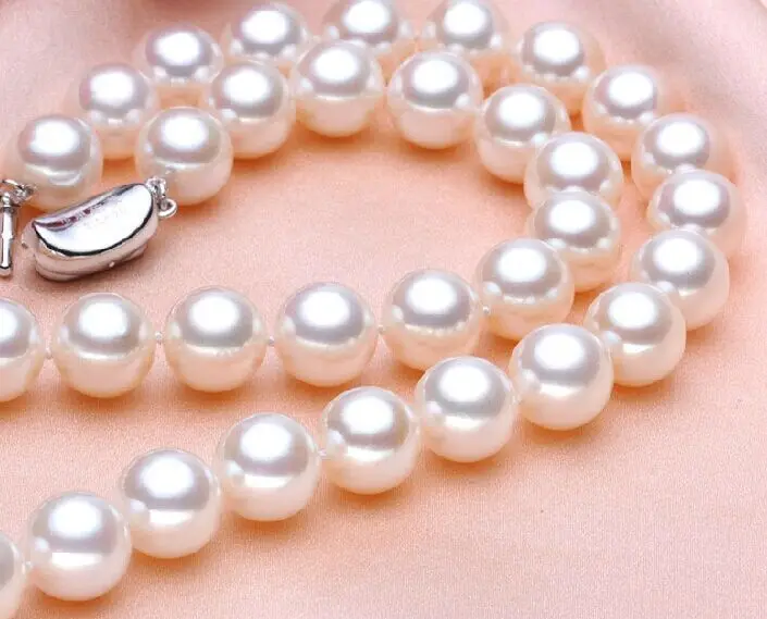 

HUGE 18"11-12MM NATURAL SOUTH SEA WHITE PERFECT ROUND GENUINE PEARL NECKLACE