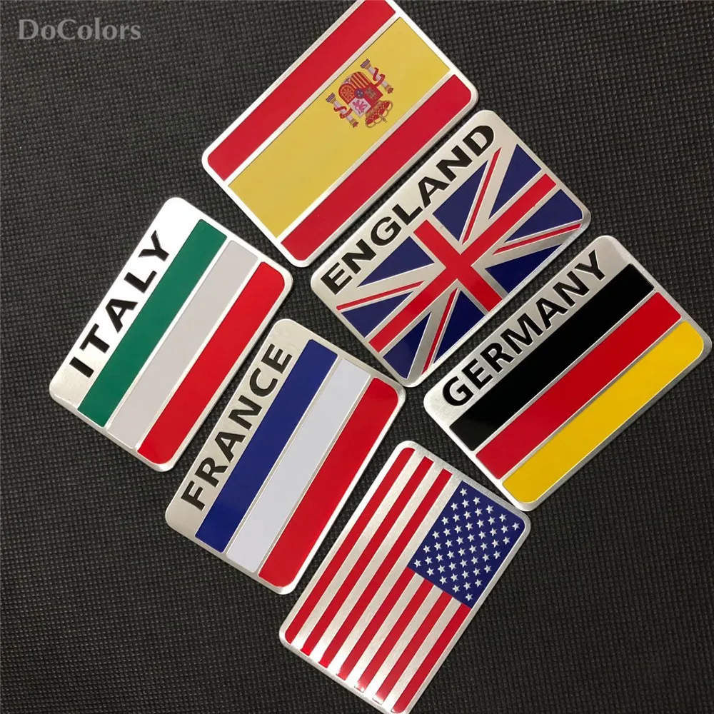 DoColors Car-Styling National Flag Stickers For Nissan Geniss Juke Almera Primera pathfinder Sentra Versa Altima Sentra