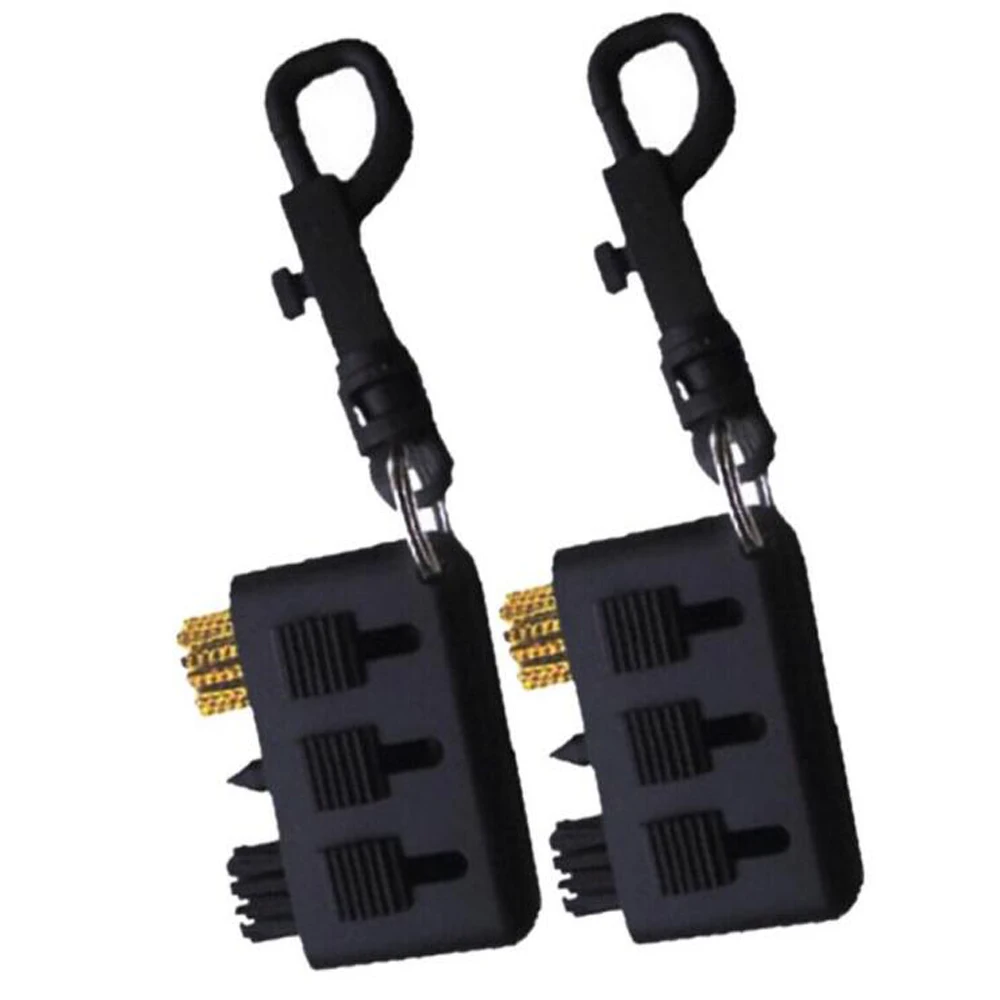 CRESTGOLF 2pcs/Pack Club Brush Golf Plastic Cleaning Tool Brush Accessories Black