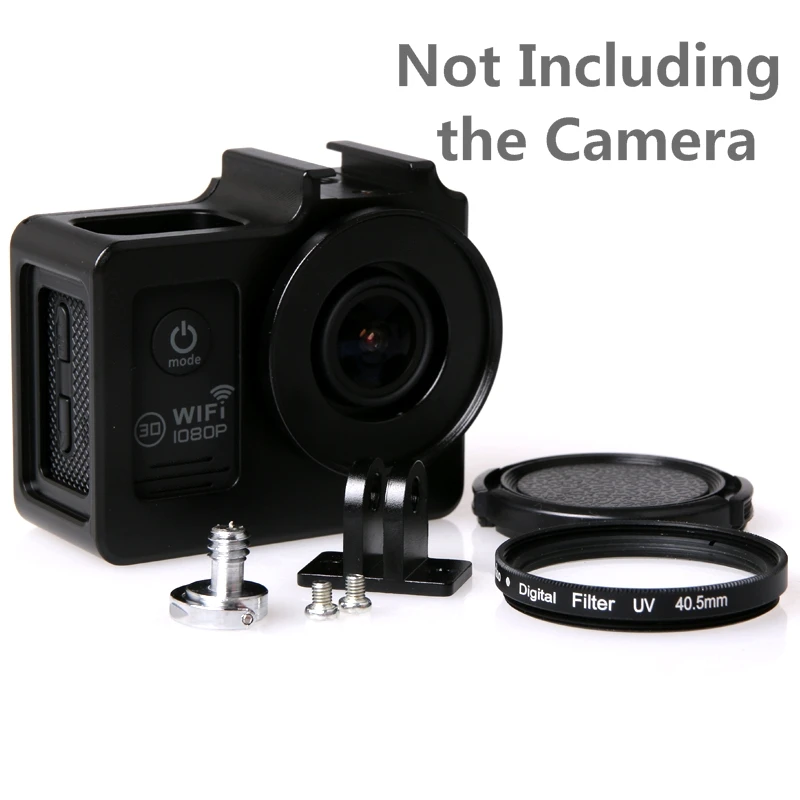 ملحقات Soocoo C30 قفص معدني غطاء حماية للإسكان حقيبة إطار معدني + مرشح للأشعة فوق البنفسجية لـ SJCAM SJ4000 Air SJ5000 H9R SJ9000