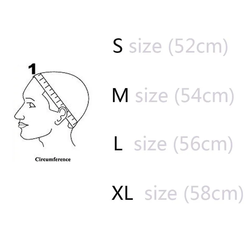 Dark Brown Small/Medium/Large JewishWig Caps For Making Wigs 1pc  Per LotGlueless Wig Caps Adjustable Strap On the Back Hair Net