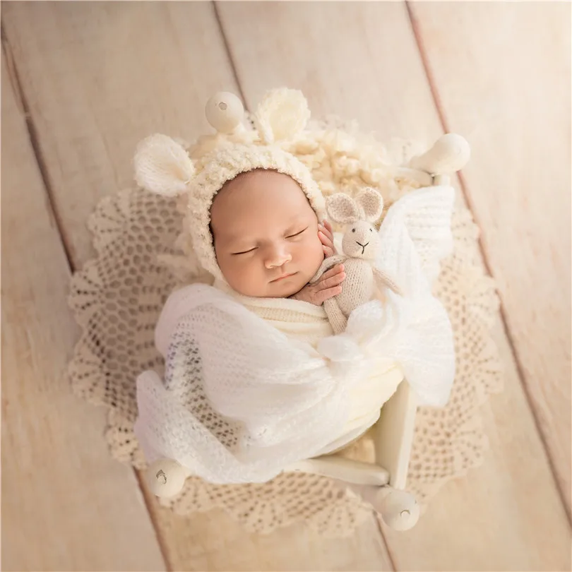 Adereços para foto, camada de renda bege, adereços de renda, doily, peça em anel para fotografia