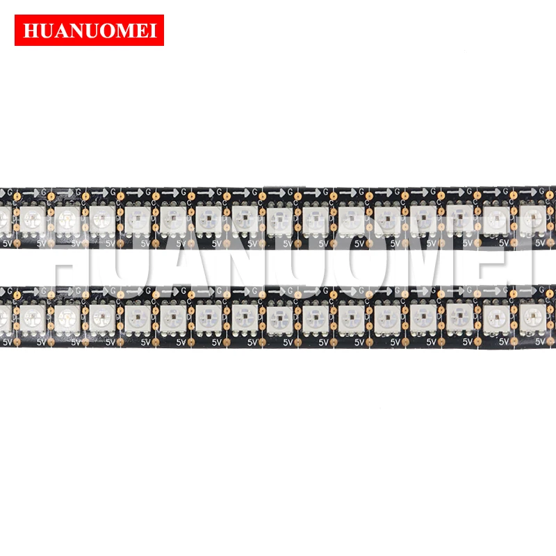 1M 144LEDs/m APA107 LED Strip Light,5V 144Pixels/m with APA107 IC built-in the 5050 SMD RGB LED Tape;Black PCB,Waterproof IP65