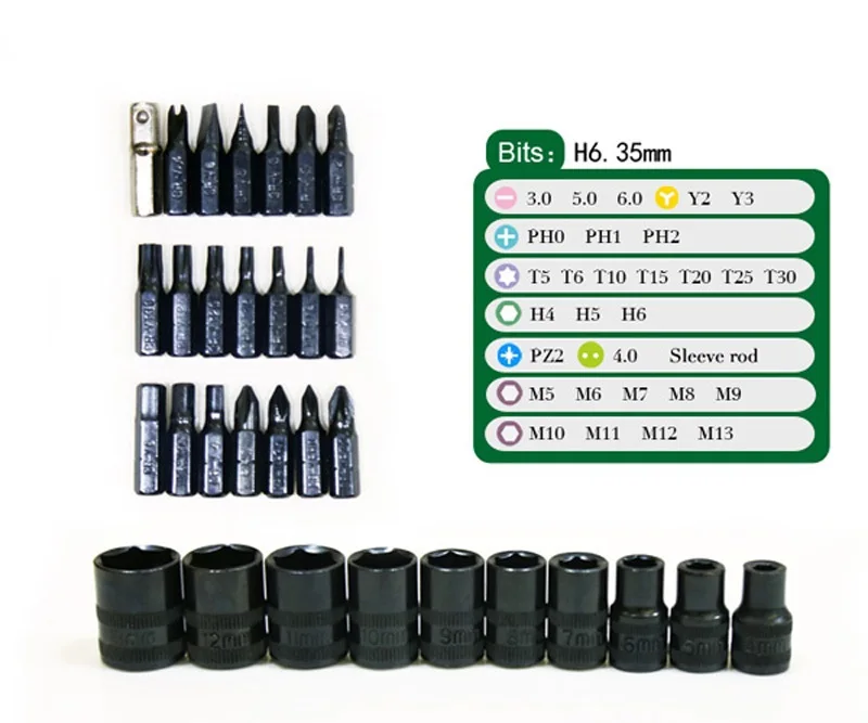 33 dalam 1 Presisi Magnetic Obeng Set Dual-Driver Obeng Set Untuk Reparing Alat Dengan Torx Slotted Phillip Hex Bit