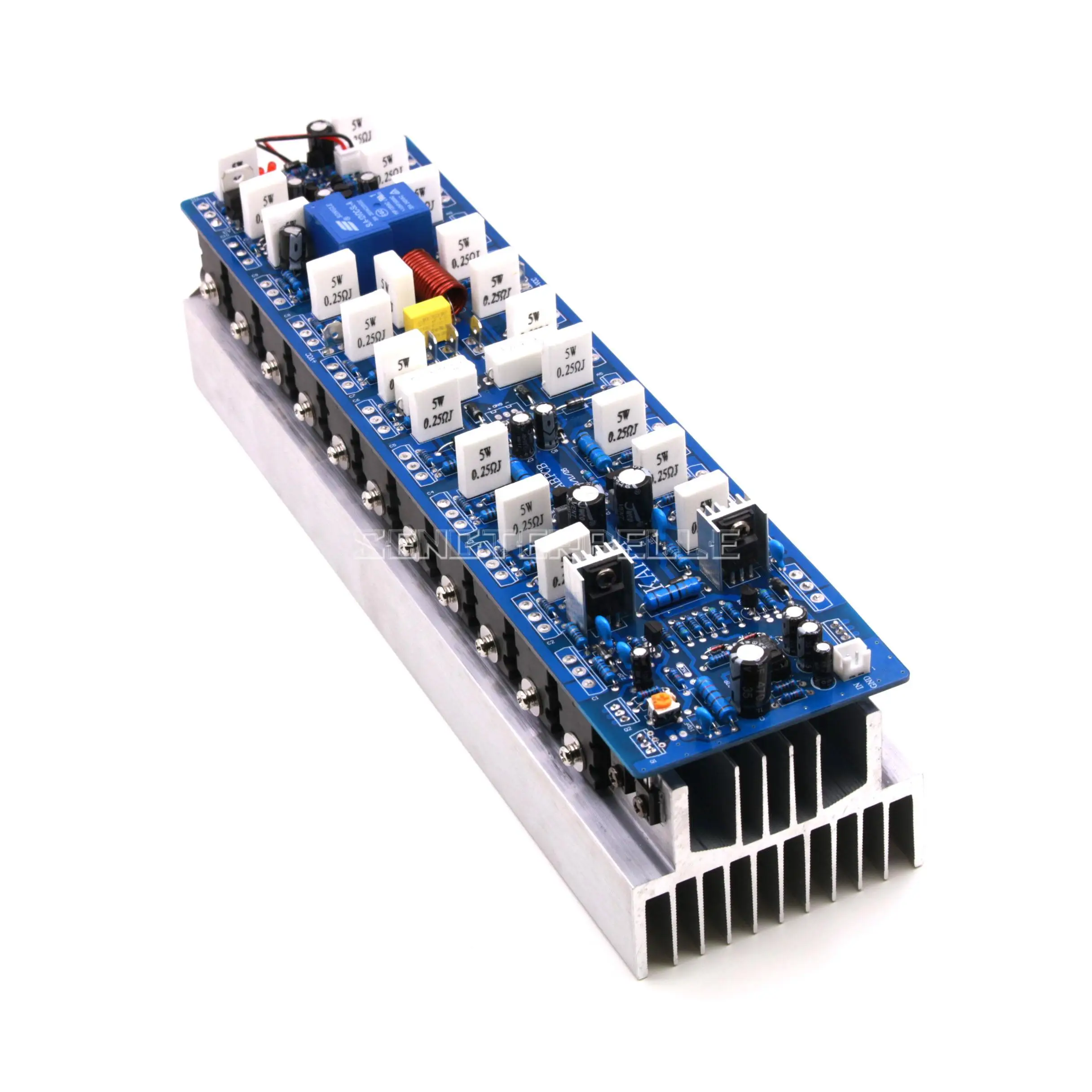 Assembled 1200W Powerful Amplifier Board Mono HiFi Audio Amp Board With Heatsink