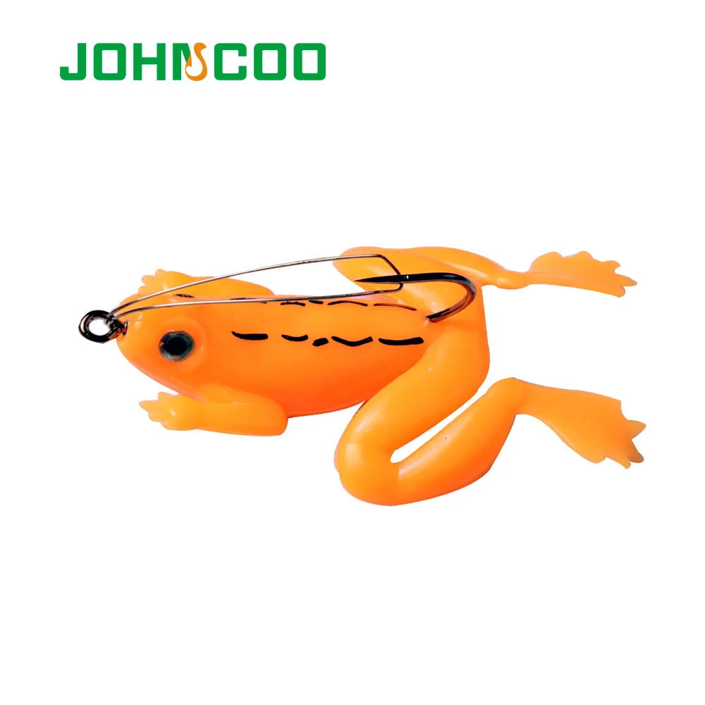 Johncoo 4Pcs Kikker Lokken Vissen Lokt 6Cm 5G Kunstmatige Visaas Topwater Wobbler Aas Voor Pike Snakehead zacht Aas