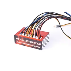 AUSTAR AX-003 Multi-function Ultra Bright LED Lamp Light System Kit for 1/10 1/8 RC Car HSP TAMIYA CC01 Axial SCX10 D90