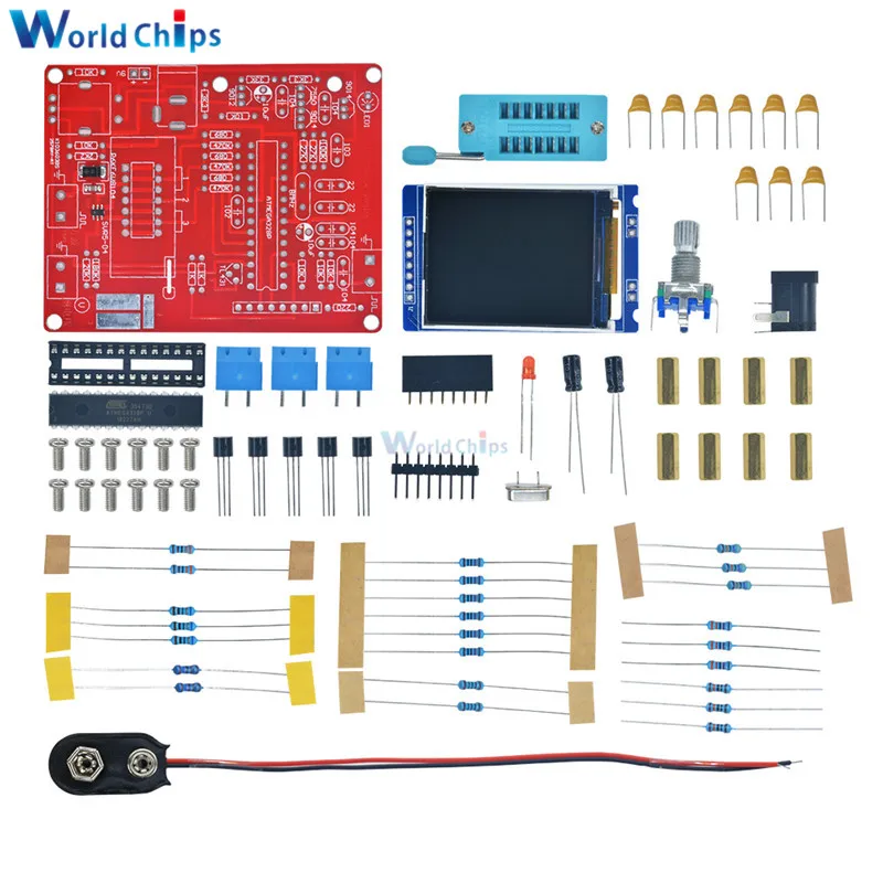 TFT GM328 Mega328 Transistor Tester LCR meter Square wave Signal Generator DIY Kit
