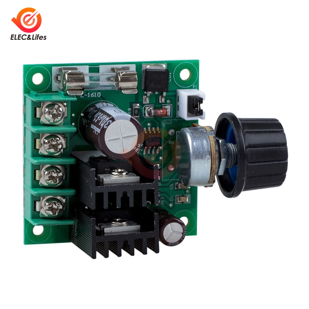 12V 24V 36V 10A PWM DC Motor Speed Controller with Knob Switch Adjustable Dimming Dimmer Module 400W motors Governor controller