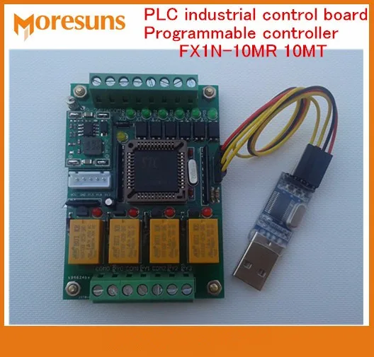 Fast Free Ship  Domestic PLC industrial control board delay relay module/programmable controller cable +FX1N-10MR 10MT module