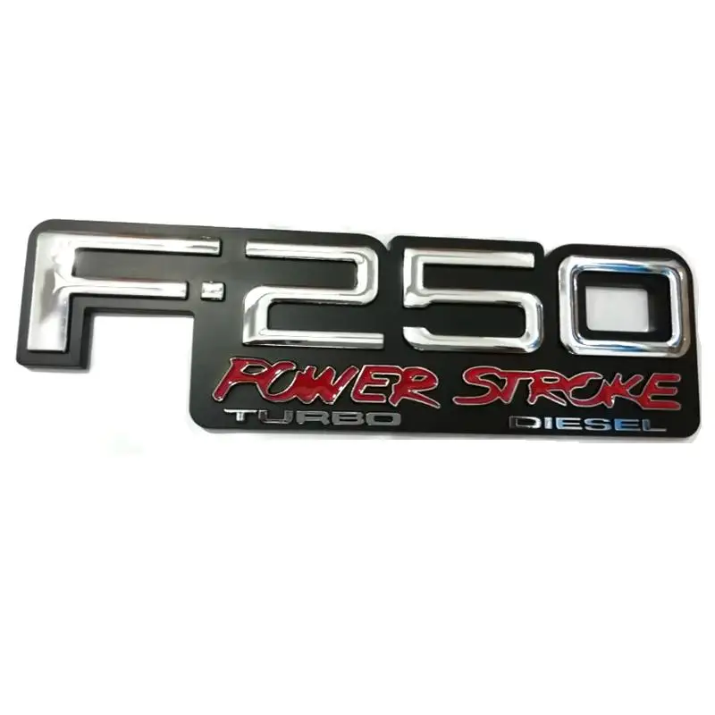 

1pcs ABS Plastic F-250 F250 POWER STROKE Car Sticker Emblem Badge Embleme Emblema