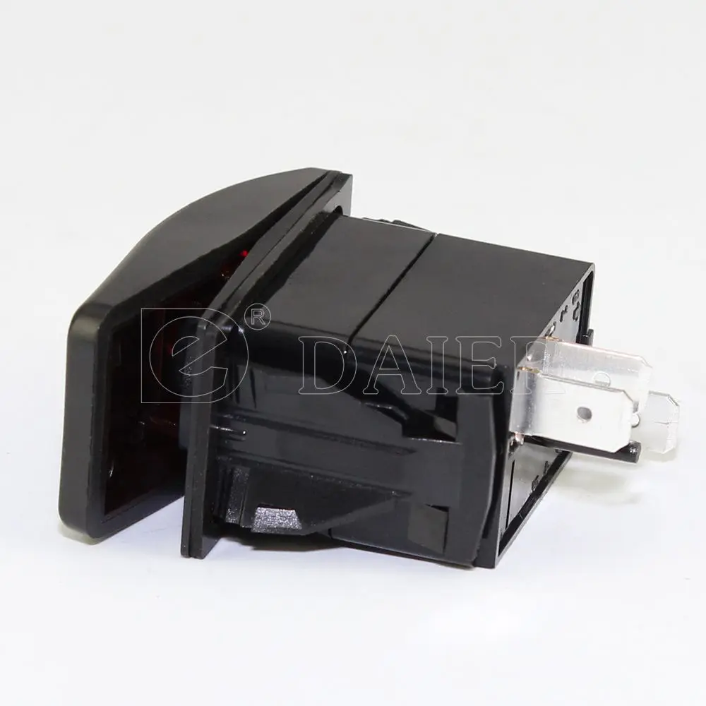 1PCS 20A 12VDC SPST 3Pin ON OFF Waterproof Marine Switch Rocker Single LED Bar Rocker Toggle Switch LED Light Car Boat