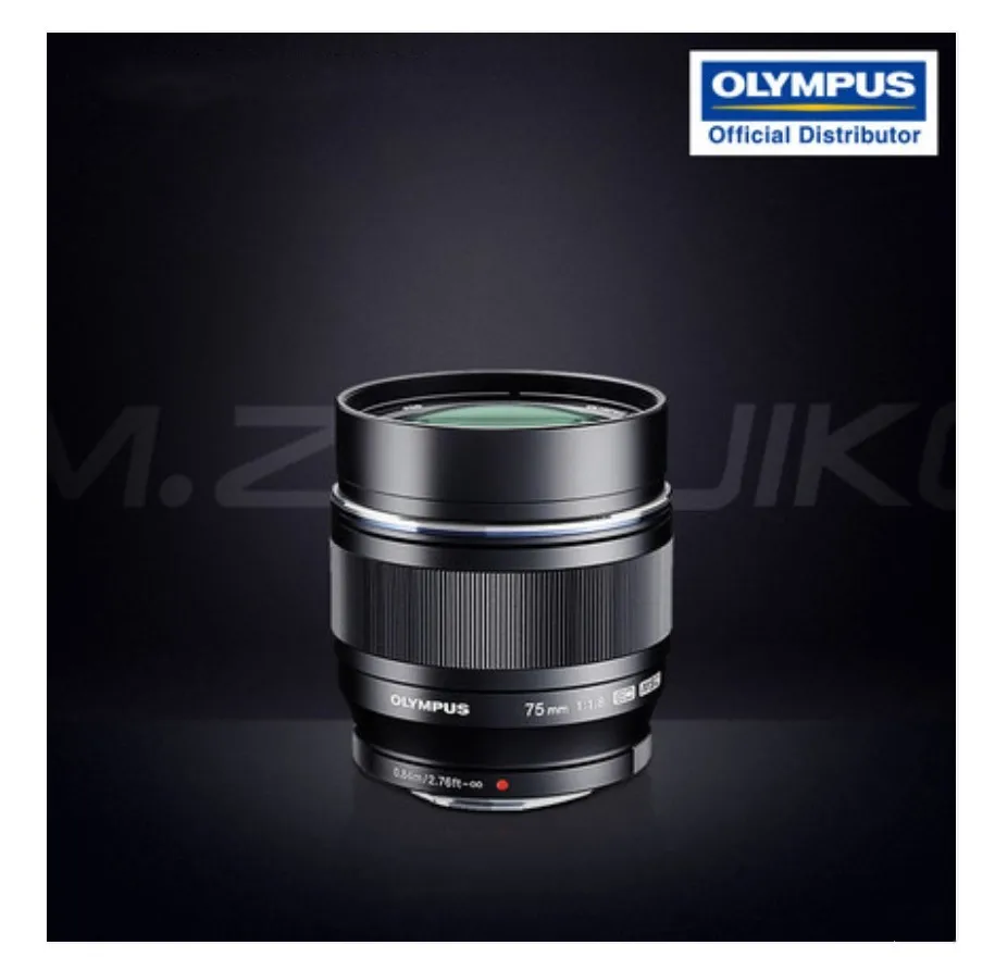 OLYMPUS 75/1.8 Lens M.ZUIKO DIGITAL ED 75mm F1.8 Lens - Black