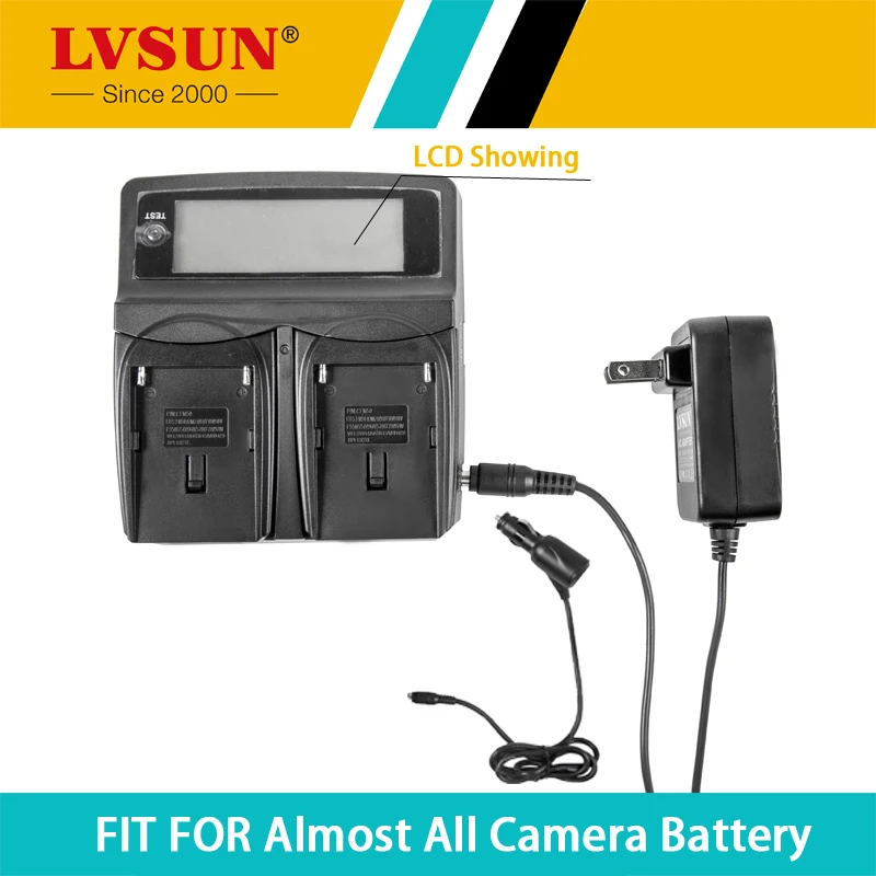 LVSUN Universal DC & Car Camera Battery Charger for S006 Battery for Panasonic CGR-S006E/S006 DMC-FZ8 DMC-FZ18 FZ30 DMC-FZ38 FZ