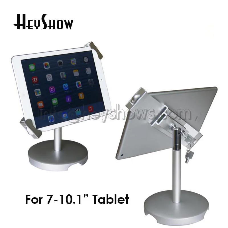 

Flexible iPad Display Stand, Mount Rotation Tablet PC Holder Clamp, Safe Samsung Tablet Lock, Enclosure Lock for 7-10.1 "Tablet