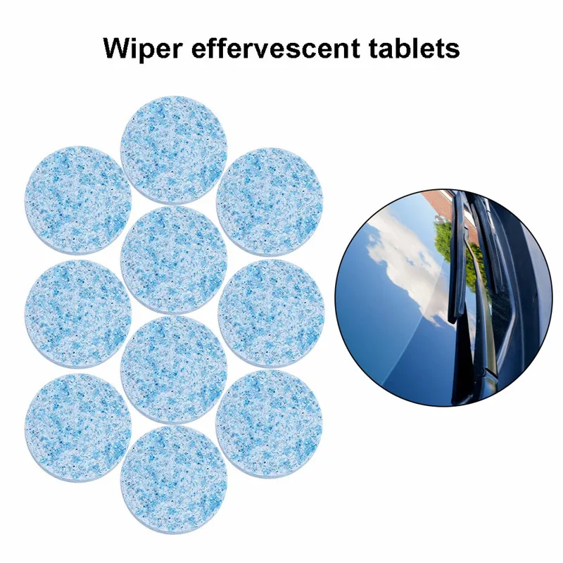 10x Car wiper tablet Window Glass Cleaning Cleaner Accessories For Peugeot 307 308 407 206 207 3008 406 208 2008 508 408 306 301