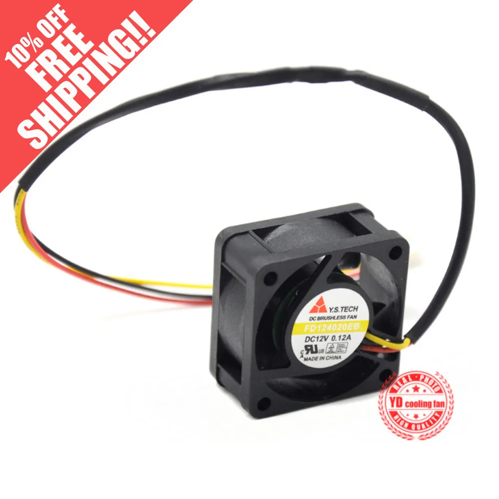 

NEW Y.S.TECH FD124020EB 4020 high air volume 4CM cooling fan