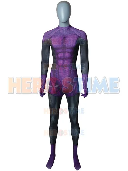 Hot Sale Beast Boy Costume Spandex Beast Boy Cosplay Zentai Suit High Quality Halloween Cosplay Costume for Men