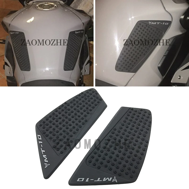 For Yamaha MT10 MT-10 2017 Motorcycle Anti slip Tank Pad 3M Side Gas Knee Grip Traction Pads Protector Stickers