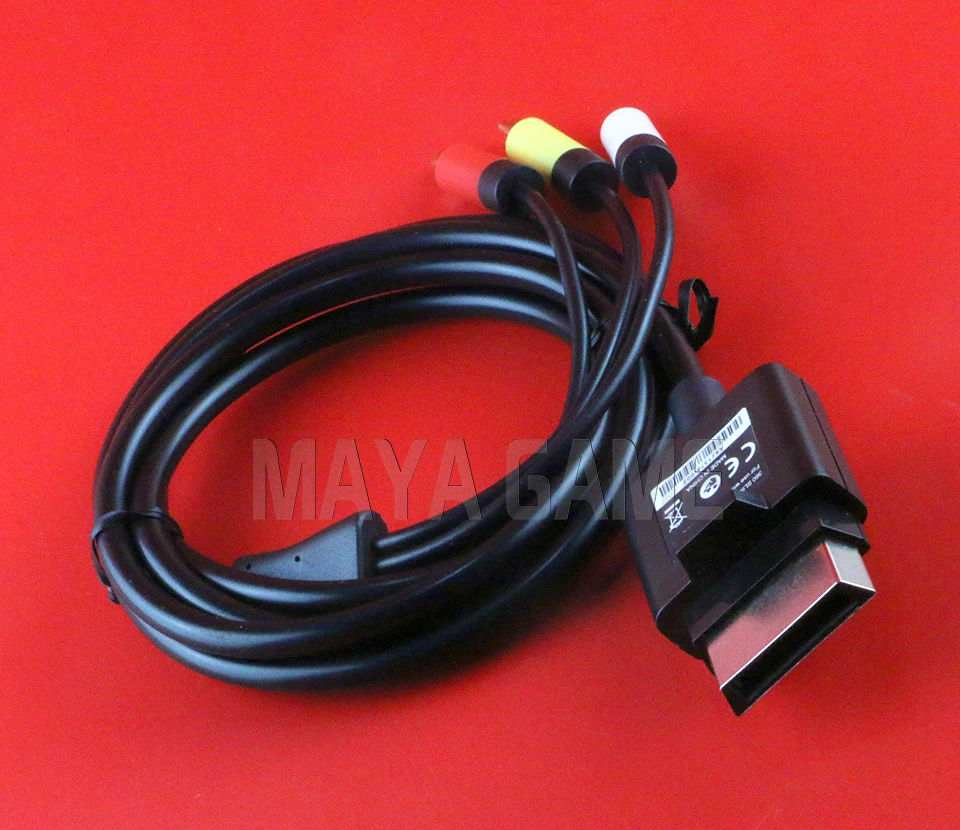 OCGAME 12 шт./лот высококачественный HD TV Композитный Аудио Видео AV кабель для Xbox360 xbox 360 Slim