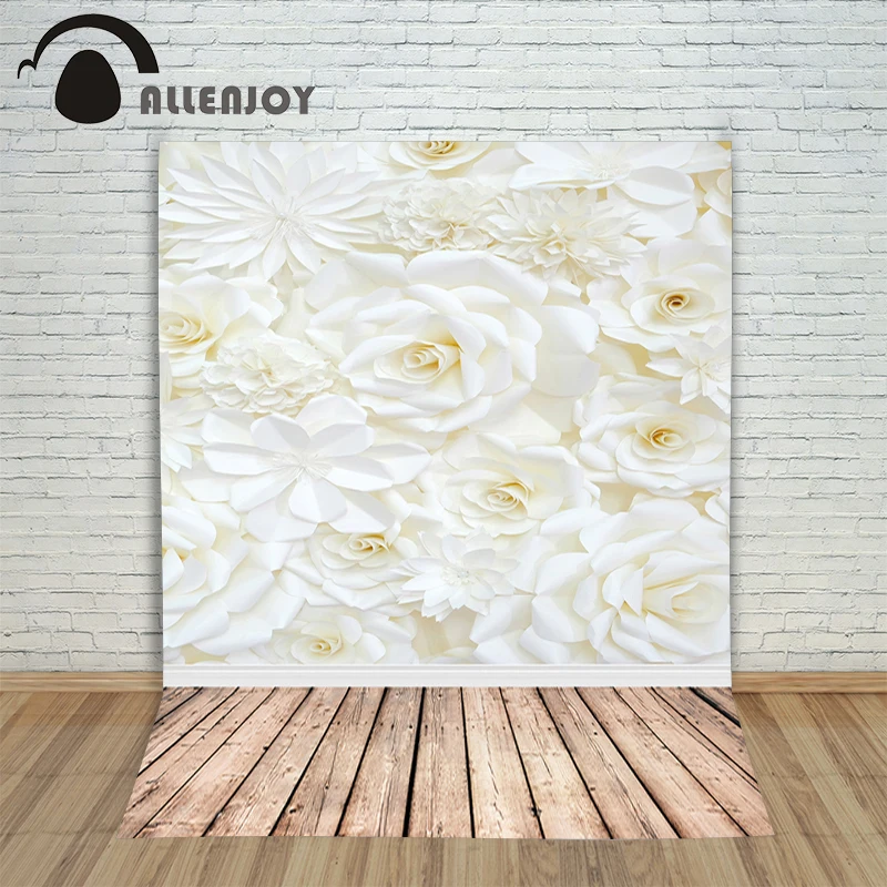 Allenjoy photographic camera background White backdrop rose wood Valentine wedding romantic photocall with backdrop for shooting