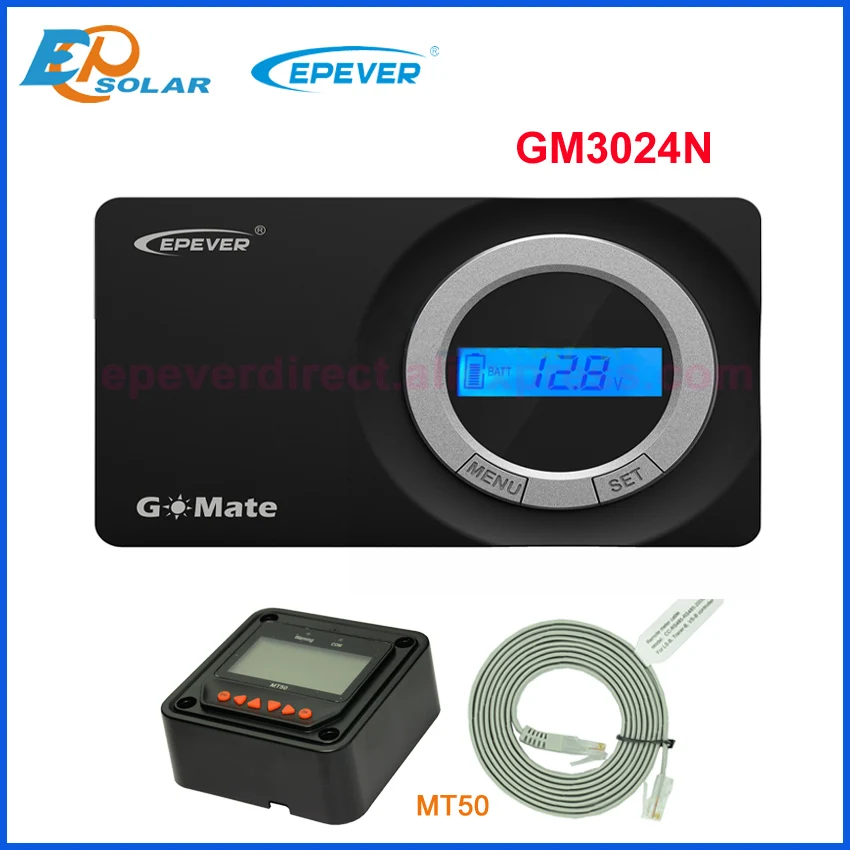 EPever Newest 30A Flush Mount Solar Charge Controller 12V 24V Negative Ground Aesthetically Clean PWM Solar Regulator GM3024N