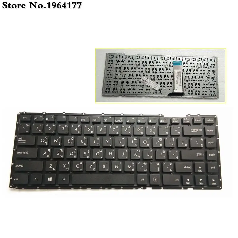 Thailand TI laptop keyboard for Asus X451M X451MA X451MAV A451C  R455L R455W X451C X451M  Keyboard US & THAI black