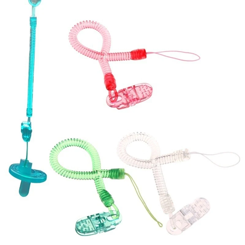 Baby Feeding Dummy Pacifier Clips Extend Length Plasitc Nipples Holder Teething Soother Holder Strap Chain Accessories Stroller