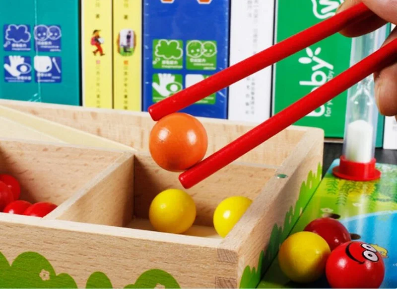 Montessori Giảng Thời Thơ Ấu Đồ Chơi Giáo Dục Đào Tạo Kẹp Hạt Montessori Toán 2-3-4-5 Năm tuổi Cô Gái