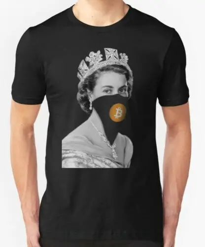 

Новинка, Мужская футболка Queen Bitcoin Bandit Geek, брендовая 2019 Мужская футболка с коротким рукавом, дизайнерская футболка, лидер продаж, мужские крутые футболки