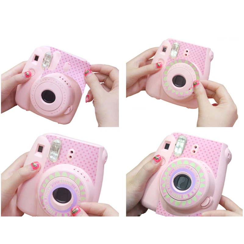 for Instax Mini 8/9 Sunflower Stickers Protection For Fujifilm Polaroid Camera