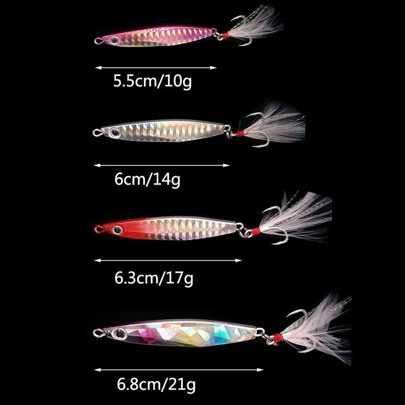 Cuchara de Jigging Marina – Señuelo Metálico Vertical para Pesca - imagen 2