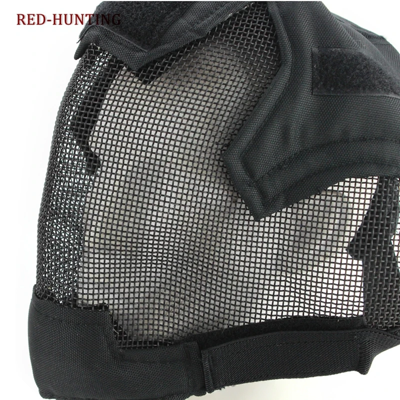 Military Airsoft Paintball Masks Tactical Steel Mesh Full Face Mask for Army Outdoor Paintball Accessories