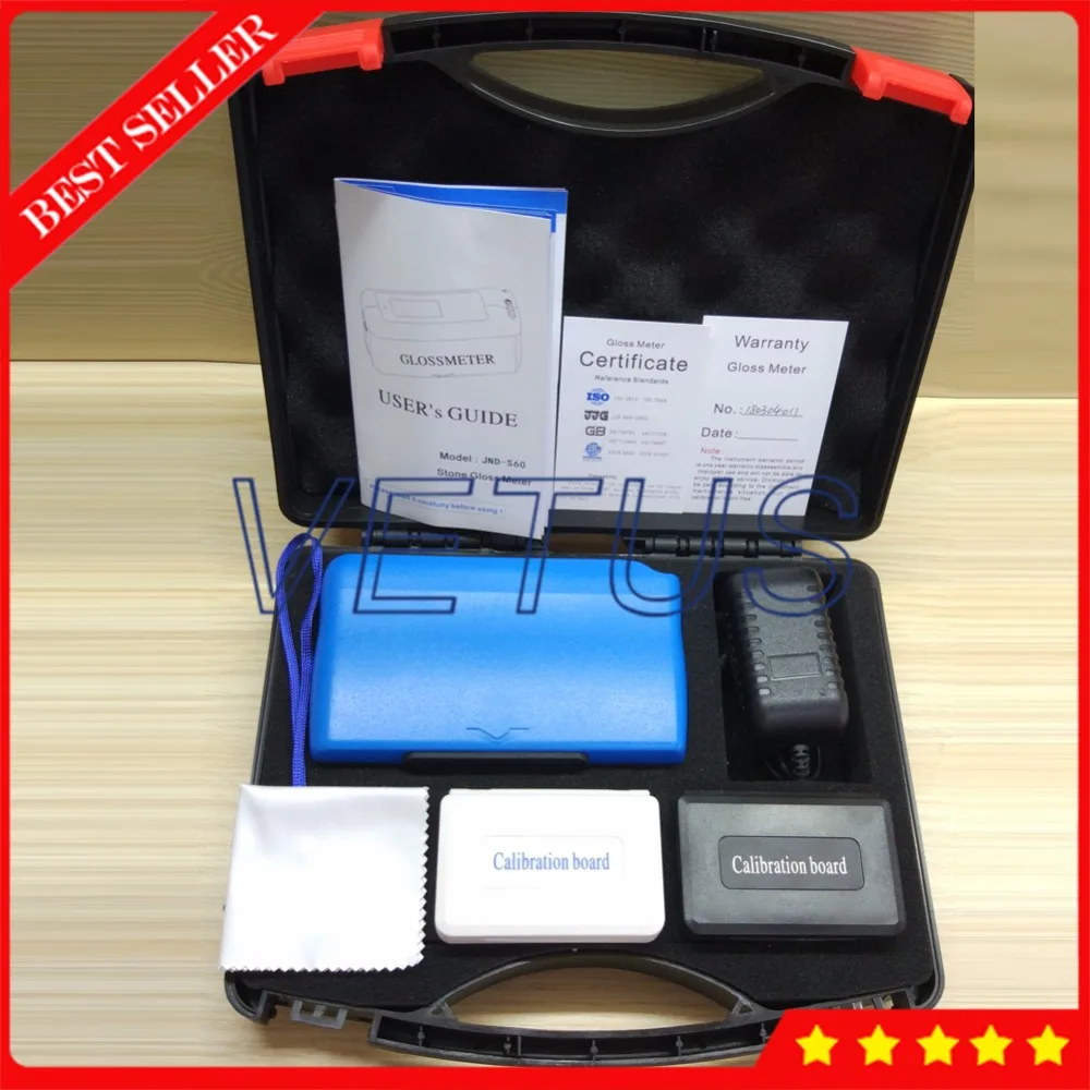 المحمولة الجرانيت الرخام تشققت الحجر الرملي سليت Glossmeter JND-S60 مع 60 درجة 0 ~ 199GU سطح تنظيف لمعان متر فاحص