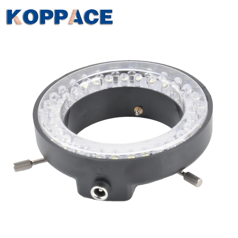 KOPPACE المجهر قابل للتعديل حلقة مصباح 56 مصباح ليد مصدر مجهر ستيريو مصدر الإضاءة قابل للتعديل LED مصباح مصمم على شكل حلقة