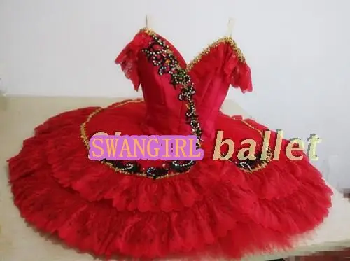 Don Quijote professional ballet tutu red fairy ballet tutu adult calssic ballet costumes pancake tutu nutcracker tutuSB0020