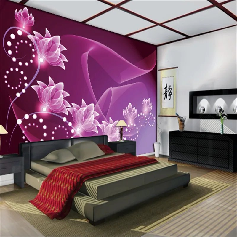 beibehanglarge mural bedroom fashion minimalist TV backdrop waterpro wallpaper 3D three-dimensional relief thickening thickening