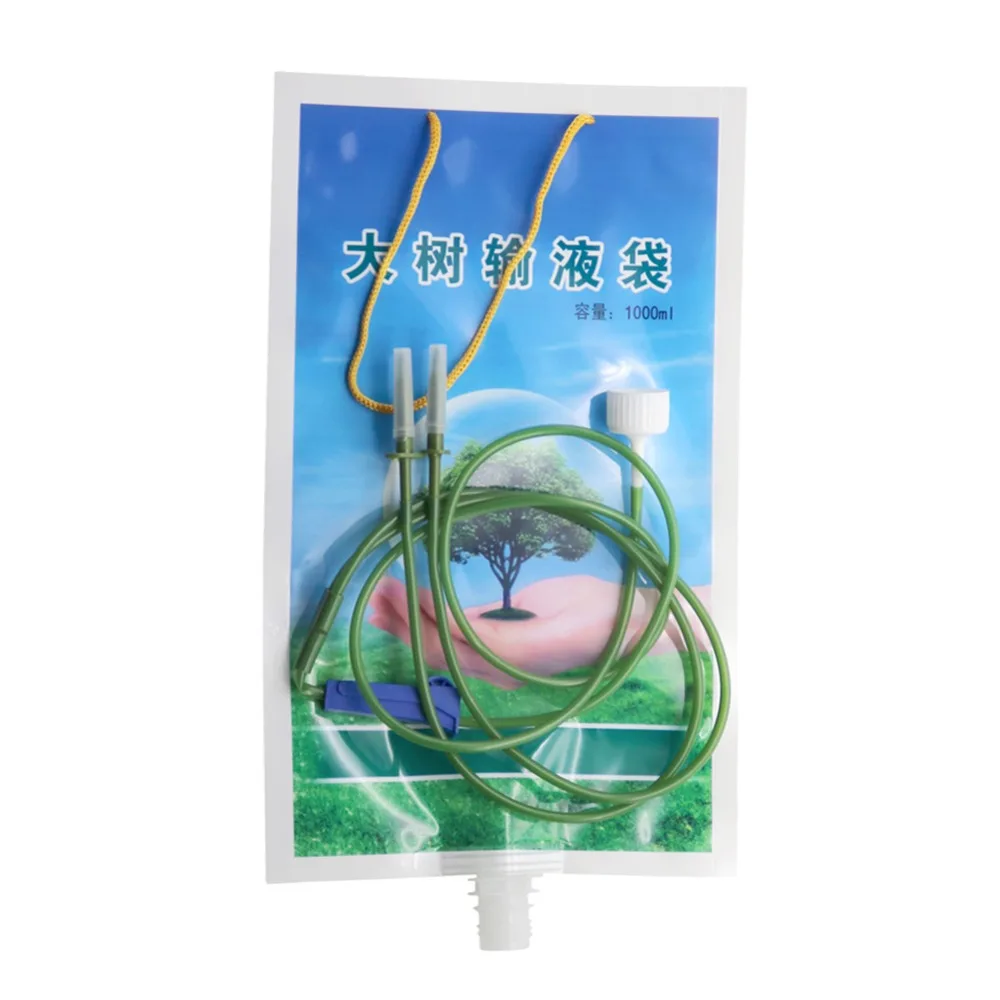 1000 ml Tree Nutrition Infusion Bag Agriculture Garden Big tree transplant Infusion Bag Fertilizer Accessories Cure Tool 15 Sets