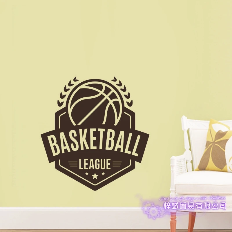 Basketball Wall Sticker Customized Sports Posters Vinyl Wall Decals Pegatina Decor Mural Basketball Car Windows Decal