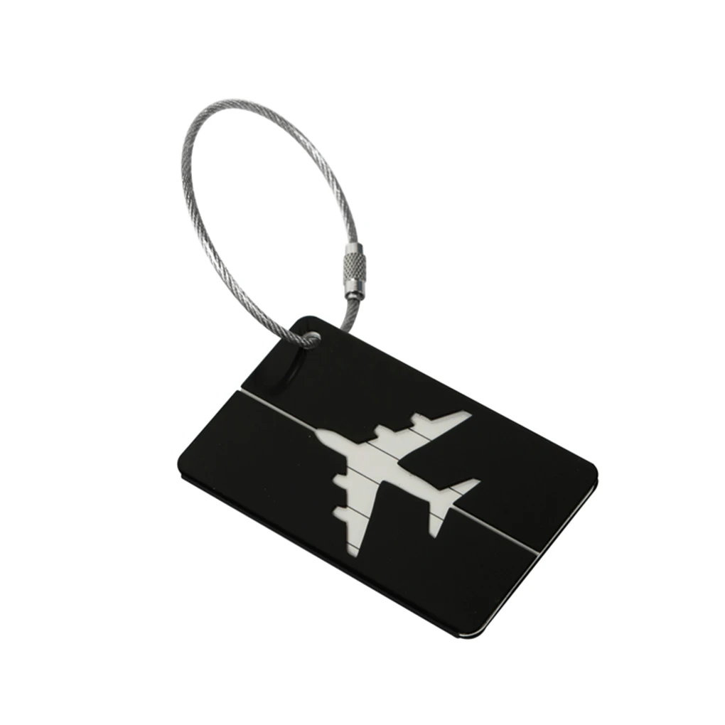 Metal Travel Luggage Tags Baggage Name Tags Suitcase Address Label Holder Aluminium Alloy Luggage Tag Travel Accessories