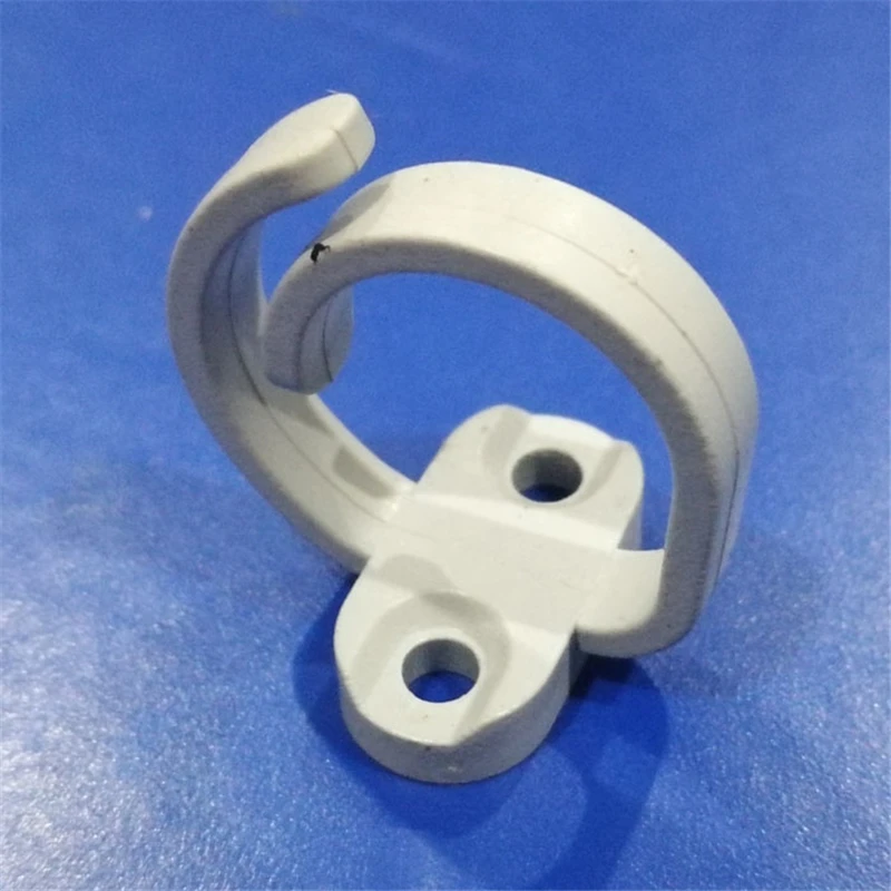 Cavo manager anello rotondo in plastica ABS per la gestione dei cavi della scatola di distribuzione per armadio di rete bianco 24*24*5mm fabbrica 100 pezzi